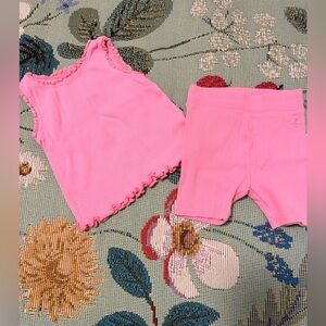 GAP Baby Pink Ribbed Set